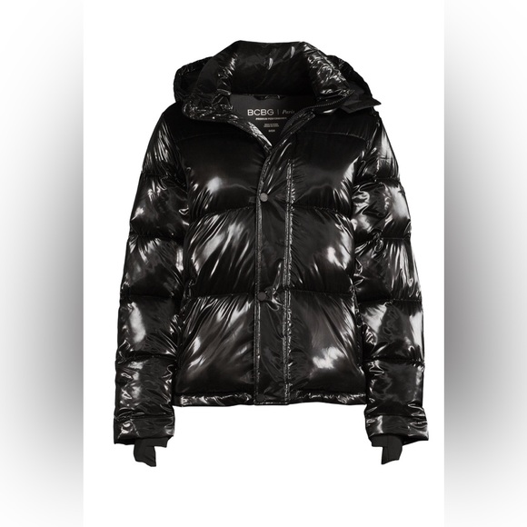 BCBG Paris Jackets & Coats Bcbg Metallic Puffer Jacket Poshmark
